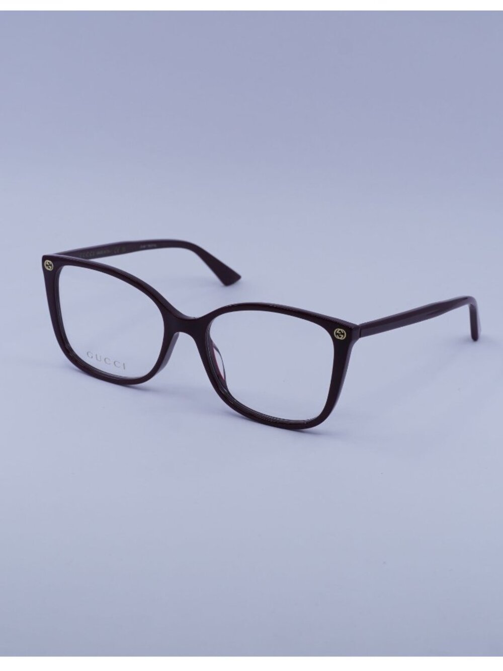 Gucci GG0026O 012 Eyeglasses Burgundy 53mm Butterfly Frame